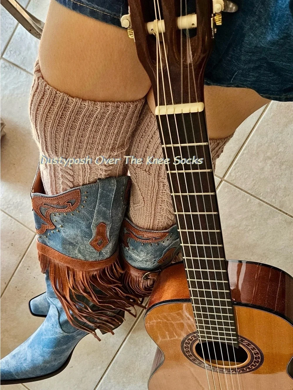 Cable Knit Over The Knee Socks Thigh High Long Boot Cozy Sweater OTK School Girl